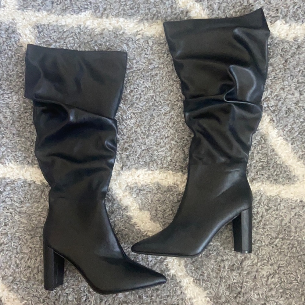 Knee-High Black Boots